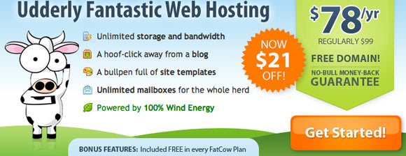 FatCow - One of the cheapest, greenest and most reliable web hosting companies