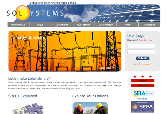 SolSystems Website Development