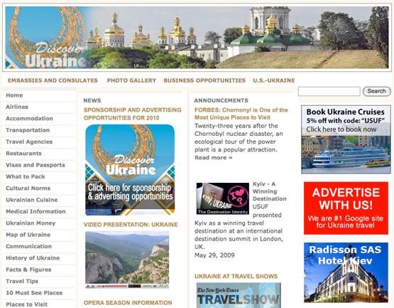 Travel to Ukraine SEO project