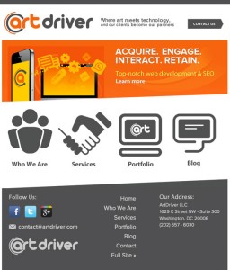 ArtDriver Launches Mobile Version of Corporate Site