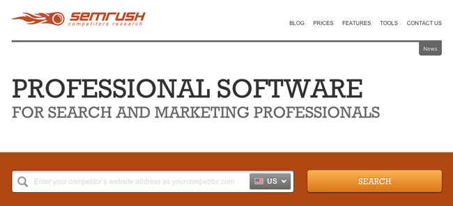 Semrush performs a vast competitor research